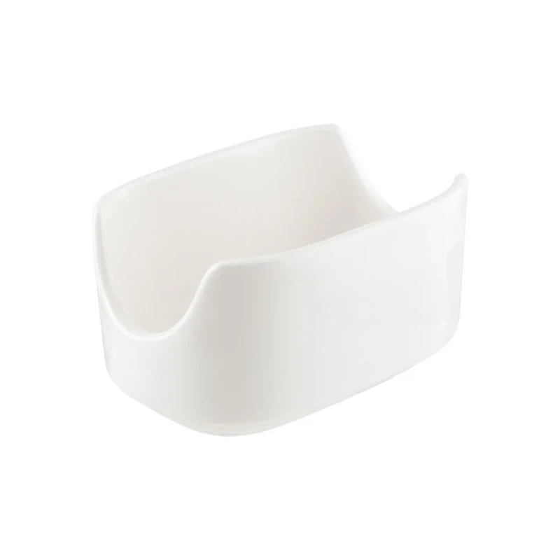 حامل أكياس سكر بورسلين من بونا بورسلين بانكه 7 × 5.5 سم أبيض مائل للصفرة - بونا