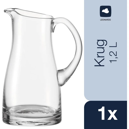 إبريق السائل سعة 1.2 لتر شفاف 21 × 16.5 × 11.5 سم من ليوناردو - ليوناردو - Image 5