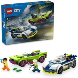 LEGO City 60415 Police Car and Muscle Car Chase, Emergency Vehicle Toy for Boys and Girls, Fun Gift for Kids Ages 6 and Older, Includes Officer and Impostor Minifigures