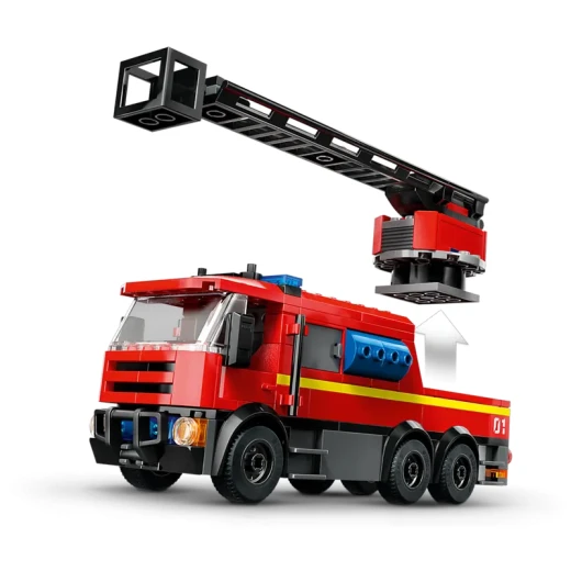 LEGO City محطة الإطفاء مع لعبة شاحنة الإطفاء - مجموعات بناء ألعاب للأطفال مع 2 ملحقات لشاحنة الإطفاء - هدايا للأولاد والبنات من عمر 6 سنوات فما فوق - مجموعة لعب تخيلي مع 5 شخصيات صغيرة - 60414 من ليغو - ليجو - Image 3