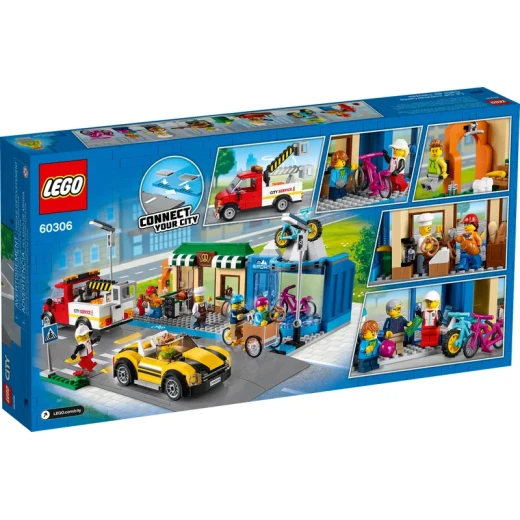 LEGO City شارع التسوق 60306 مجموعة بناء؛ لعبة بناء رائعة للأطفال، جديدة لعام 2021 (533 قطعة) - ليجو - Image 6