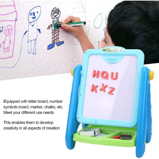 لوحة رسم مزدوجة الجوانب باللونين الأبيض والأسود مع الملحقات - ألعاب ار اس - Image 6