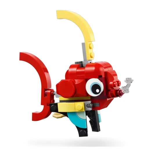 LEGO Creator 3 في 1 لعبة التنين الأحمر، تتحول من لعبة تنين إلى لعبة سمكة إلى لعبة فينيق، فكرة هدية للأولاد والبنات من عمر 6 سنوات فما فوق، مجموعة ألعاب حيوانات للأطفال، 31145 من ليغو - ليجو - Image 3