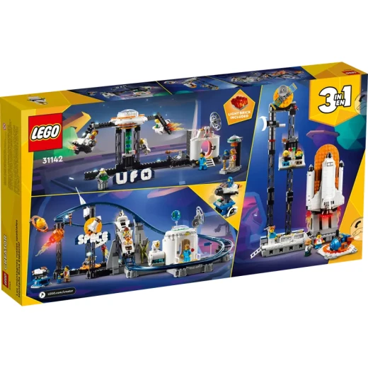 LEGO Creator 3 في 1 شاحنة مسطحة مع لعبة هليكوبتر، تتحول من شاحنة مسطحة إلى طائرة مروحية إلى هوت رود وسيارة SUV، فكرة هدية للأولاد والبنات من عمر 7 سنوات فما فوق، 31146 من ليغو - ليجو - Image 2