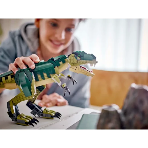 LEGO Creator 3 في 1 لعبة تي ريكس - مجموعة بناء ديناصور للأطفال، للأولاد والبنات، أعمار 9+ - 3 خيارات للبناء، من تي ريكس إلى تريسراتبس إلى بتروداكتيل - فكرة هدية لعيد الميلاد - 31151 من ليغو - ليجو - Image 11
