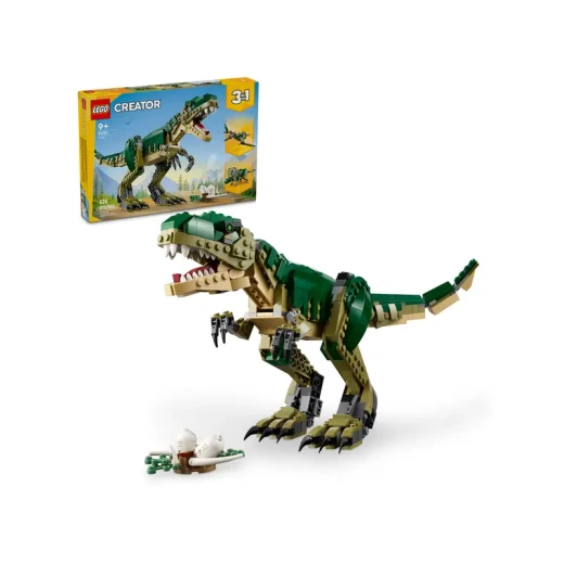 LEGO Creator 3 في 1 لعبة تي ريكس - مجموعة بناء ديناصور للأطفال، للأولاد والبنات، أعمار 9+ - 3 خيارات للبناء، من تي ريكس إلى تريسراتبس إلى بتروداكتيل - فكرة هدية لعيد الميلاد - 31151 من ليغو