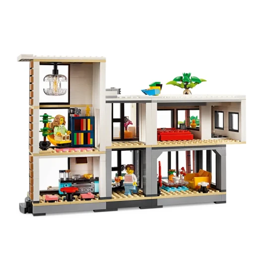 منزل حديث للألعاب LEGO Creator 3 في 1 - مجموعة بناء للأطفال مع 3 خيارات للبناء للأولاد والبنات، أعمار 9+ - مع شخصيتين صغيرتين للعب التخيلي - فكرة هدية لعيد الميلاد - 31153 من ليغو - ليجو - Image 12