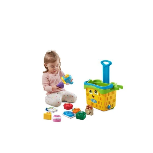 LeapFrog Count-Along Basket & Scanner, Roleplay Toy for Children, Interactive Learning Toy for Pretend Play, Play Set with Food, Shapes and Colours, - LeapFrog Enterprises - Image 4
