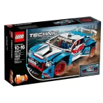 سيارة رالي تكنيك (42077) نموذج 2 في 1، جنوط حمراء سداسية الأضلاع، محرك V6 مع مكابس متحركة، قمرة قيادة مفصلة، ​​قابلة لإعادة البناء في عربة أطفال، مناسبة للأعمار من 10 سنوات فما فوق من ليغو - ليجو