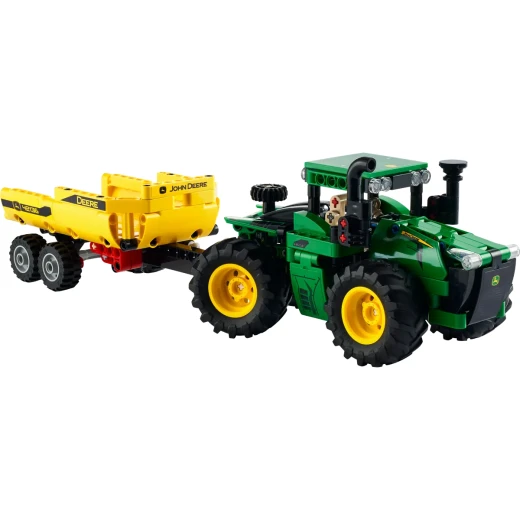 تكنيك جرار جون دير 9620 R 4WD (42136) توجيه مفصلي، ميزات واقعية، مقطورة مع آلية رفع، مناسب للأعمار من 8 فما فوق، مثالي لمحبي الجرارات من ليغو - Image 9