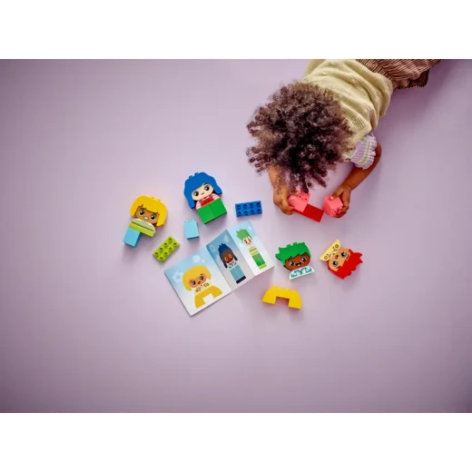 ليغو DUPLO لعبتي الأولى عن المشاعر والعواطف التفاعلية، مكعبات بناء ملونة و 4 شخصيات، لعبة اجتماعية وعاطفية للأطفال في مرحلة ما قبل المدرسة، من عمر سنة فما فوق، 10415 - ليجو - Image 4