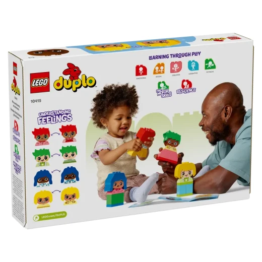 ليغو DUPLO لعبتي الأولى عن المشاعر والعواطف التفاعلية، مكعبات بناء ملونة و 4 شخصيات، لعبة اجتماعية وعاطفية للأطفال في مرحلة ما قبل المدرسة، من عمر سنة فما فوق، 10415 - ليجو - Image 5