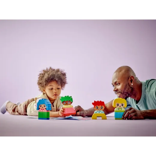 ليغو DUPLO لعبتي الأولى عن المشاعر والعواطف التفاعلية، مكعبات بناء ملونة و 4 شخصيات، لعبة اجتماعية وعاطفية للأطفال في مرحلة ما قبل المدرسة، من عمر سنة فما فوق، 10415 - ليجو - Image 3