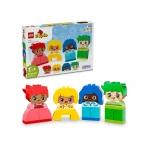ليغو DUPLO لعبتي الأولى عن المشاعر والعواطف التفاعلية، مكعبات بناء ملونة و 4 شخصيات، لعبة اجتماعية وعاطفية للأطفال في مرحلة ما قبل المدرسة، من عمر سنة فما فوق، 10415 - ليجو