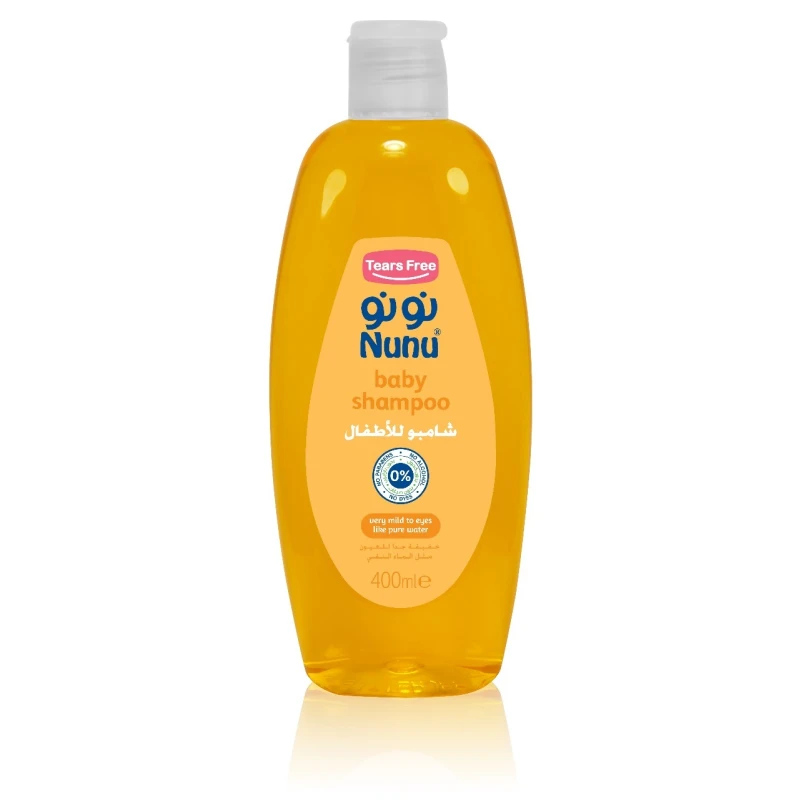 NUNU Baby Shampoo 400ml Gentle & Tear-Free Formula Soft Hair & Scalp Care - Nunu