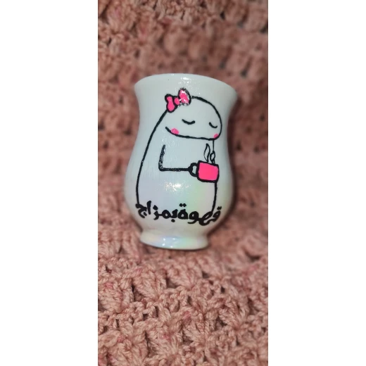 Funky Cup Hand-Painted Ceramic Coffee Mug 300ml Artistic Cup for Coffee & Tea Lovers Unique Gift Idea - Funky Cup - Image 2