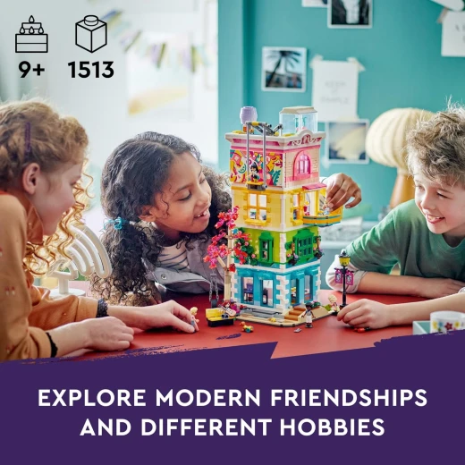 LEGO Friends Heartlake City Community Center 41748 Building Toy Set; Creative Challenge for Ages 9+, Includes 6 Mini-Dolls, a Pet Dog and Lots of Accessories, a Fun Gift for Kids who Love Role Play - LEGO - Image 6