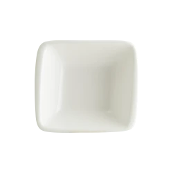 Bonna Iris White Square Bowl 8x8.5 cm, Elegant Minimalist Design for Home & Office Décor