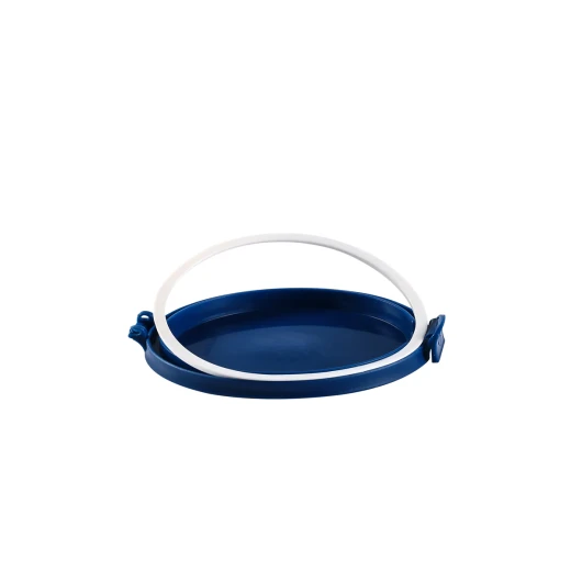 Vague Round Airtight Food Storage Jar 250ml High-Quality Plastic Blue Ideal for Food Storage Available in Multiple Colors - Vague - Image 2