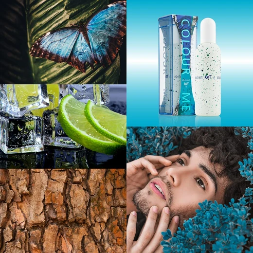 COLOUR ME Abstract Art Eau de Parfum for Men 3 oz Cologne Woody Fragrance Long Lasting Scent - Colour me - Image 4