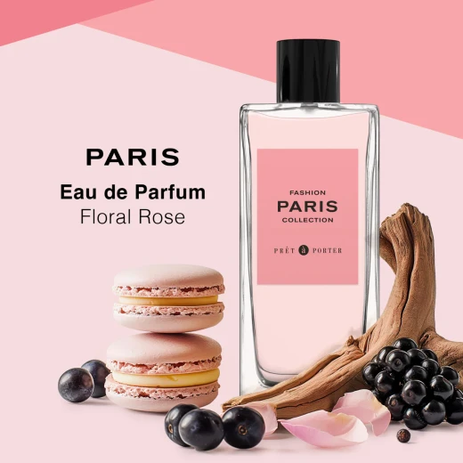 عطر ريدي تو وير باريس كوليكشن للنساء ماء عطر 100 مل عطر وردي زهري برائحة الماكرون، الكشمش الأسود، المندرين والورد  أنوثة فرنسية ساحرة من بريت أ بورتر - بريت أ بورتر - Image 3