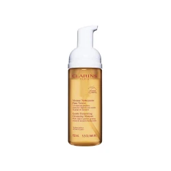 Clarins Gentle Renewing Cleansing Mousse Face Wash for Sensitive Skin, Makeup Remover, Hydrating Foam Cleanser 150ml with Pump