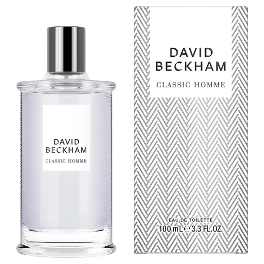 عطر كلاسيك أوم للرجال أو دو تواليت 100 مل نفحات خشبية أروماتيكية مع الجريب فروت والجلد وخشب الكشمير من ديفيد بيكهام