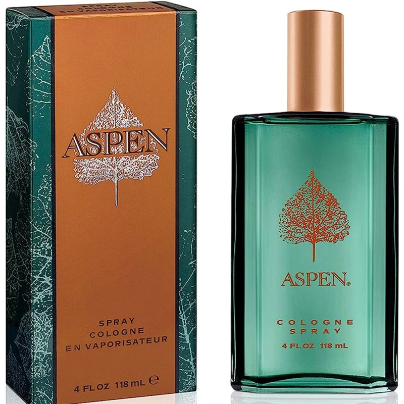 كوتي آسبن كولونيا سبراي للرجال 4.0 أوقية عطر منعش في الهواء الطلق عطر كلاسيكي - Coty