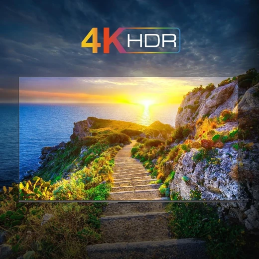 تلفزيون TCL مقاس 189 سم (75 بوصة) من سلسلة Metallic Bezel-Less بدقة 4K Ultra HD، ذكي، LED، مع Google TV – موديل 75V6B (أسود) – ضمان لمدة سنتين - تي سي ال - Image 7