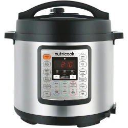 Nutricook Smart Pot Eko 1000 Watts - 9 in 1 Instant Programmable Electric Pressure Cooker, 6 Liters, NC-SPEK6 1Years Warranty