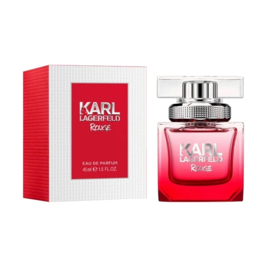 عطر أو دو برفان روج 45 مل عطر فاكهي زهري مع لمسات من الكشمش الأسود، الياسمين والفانيليا من كارل لاغرفيلد عطر أو دو برفان روج 45 مل عطر فاكهي زهري مع لمسات من الكشمش الأسود، الياسمين والفانيليا من كارل لاغرفيلد