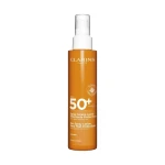 سبراي سولير لاكتير تريه أوت SPF50 بخاخ واقي من الشمس للوجه والجسم بخاصية الحماية العالية ضد أشعة الشمس من كلارنس - كلارنس