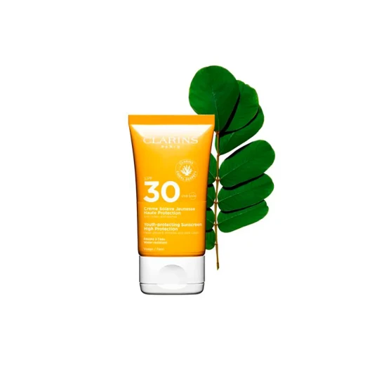 كريم سولير توشر سيك SPF30 واقي شمس للوجه بلمسة جافة ولمسة نهائية مات من كلارنس - كلارنس - Image 3