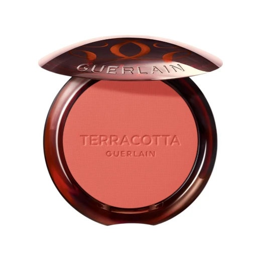 Guerlain Terracotta Blush 05 Dark Coral Fonce Natural Powder Cheek Color Mini Makeup for Radiant Glow