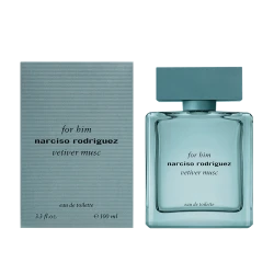عطر فيتيفر مسك للرجال ماء تواليت سبراي، تركيبة خشبية أروماتيّة مع نوتات المسك، الهيل، واللافندر حجم 100 مل 3.4 اونصة إصدار 2024 من  نارسيسو رودريغيز