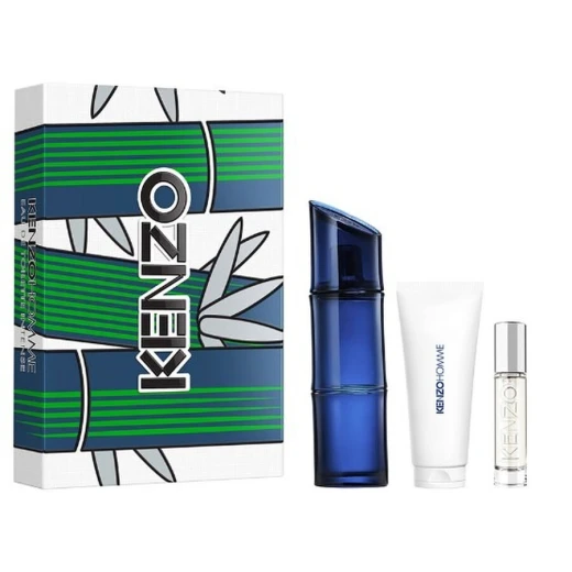 مجموعة عطر كنزو هوم إنتنس أو دي تواليت خشبي بحري للرجال 110 مل وجل استحمام مجموعة عطر كنزو هوم إنتنس أو دي تواليت خشبي بحري للرجال 110 مل وجل استحمام