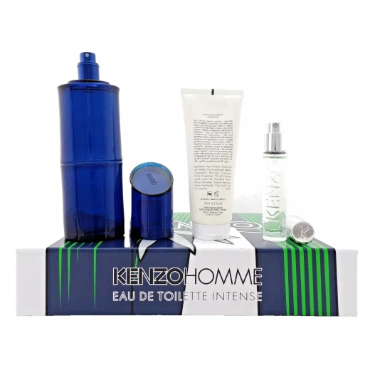 مجموعة عطر كنزو هوم إنتنس أو دي تواليت خشبي بحري للرجال 110 مل وجل استحمام - كينزو - Image 4