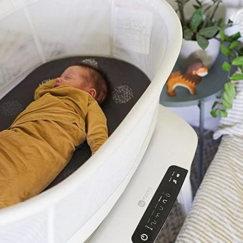 4moms MamaRoo Sleep Bassinet, Baby Bedside Bassinet, Supports Baby’s Sleep with Adjustable Features – 5 Motions, 5 Speeds, 4 Soothing Sounds and 2 Heights - 4moms - Image 3