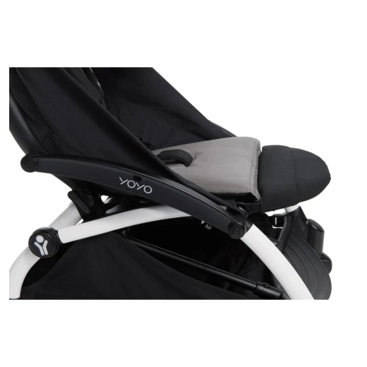 BABYZEN YOYO Leg Rest Compatible with YOYO, YOYO+, and YOYO² Easy Clip-On, Multiple Positions, Removable Padding Black - Baby Zen - Image 7