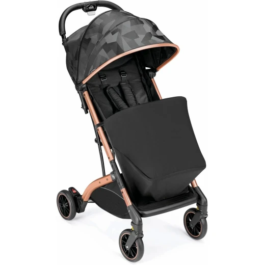 Cam Compass Stroller 194 - Baby Stroller Black, From 0 To 4 Years, Aluminium Frame, 5-Point Safety Harness, Super Compact Folding, Umbrella Stroller, Lightweight And Compact Stroller ART832-194 - Cam - Image 2