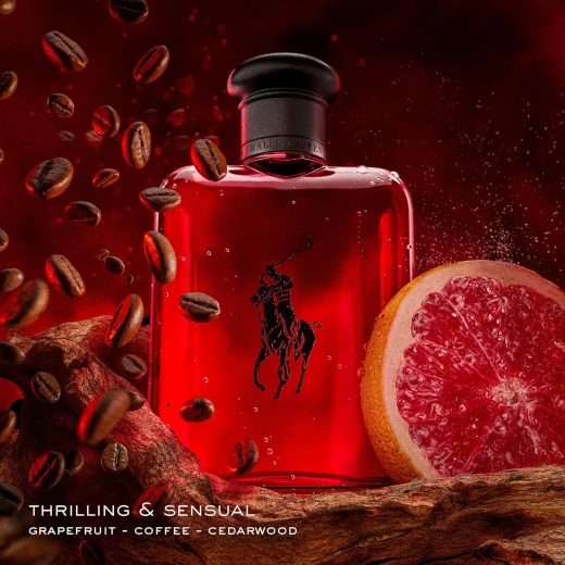 عطر رالف لورين بولو ريد للرجال 125 مل برائحة خشبية وتوابل مع الجريب فروت وخشب الأرز - رالف لورين - Image 6