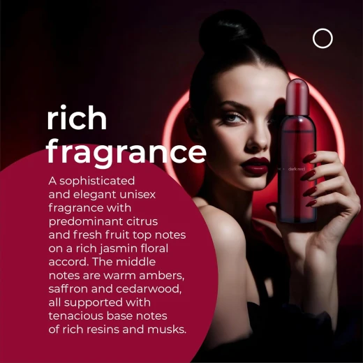 عطر ميلتون لويد كولور مي دارك ريد للرجال والنساء 100 مل عطر خشبي رائحة تدوم طويلاً - ميلتون لويد - Image 2