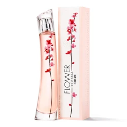 Kenzo Flower Ikebana Eau de Parfum 75ml Floral Perfume for Women Cherry Blossom Fragrance Long Lasting