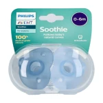 Philips Avent Heart-Shaped Soother Orthodontic Silicone Pacifier for 0–6 Months Soft, Durable & Easy to Sterilize Supports Oral Development - Philips Avent