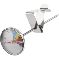APS 10355 Thermometer for Milk Jug with Clip Height Adjustable Temperature Range 20°C to 100°C