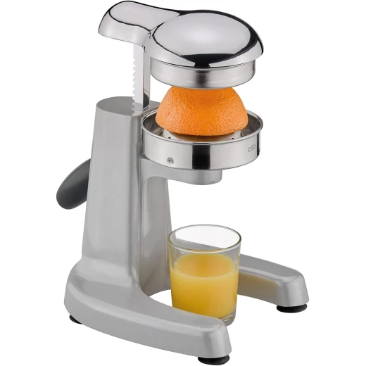 Kuchenprofi Positano Professional Manual Juicer Heavy-Duty Citrus Press with Stainless Steel Cone & Funnel, Lever Mechanism, Suction Feet for Stability Compact & Efficient Silver 23x25x23 cm, 2.4 kg - Kuchenprofi - Image 4