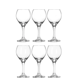 Libbey Perception Glasses 296ml (10oz), Set of 6 Elegant Clear Glassware for Water, Juice & Beverages H: 17 cm, Dia: 8.5 cm