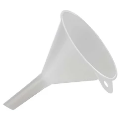 APS White Kitchen Funnel 10cm Diameter, 12.5cm Height Durable Polyethylene, Dishwasher Safe with Hanging Eyelet, Heat Resistant -30°C to +95°C