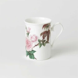 Roy Kirkham David Austin English Rose Mug 300ml Fine Bone China Floral Tea Mug Dishwasher & Microwave Safe Elegant Rose Pattern