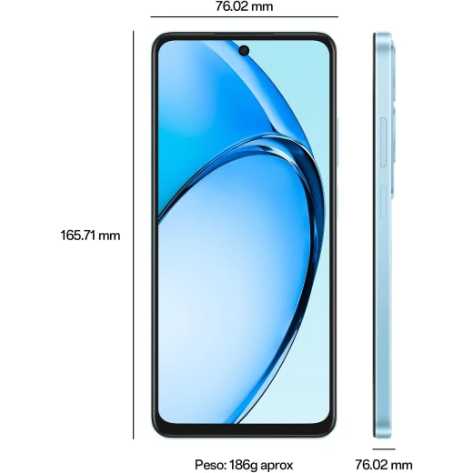 أوبو A60، شاشة 6.67 بوصة LCD 90Hz، معالج سنابدراغون 680 4G، كاميرا 50MP AI، 256GB ذاكرة، 8GB RAM، بطارية 5000mAh، شحن سريع SUPERVOOC 45W، لون موج أزرق من أوبو - أوبو - Image 6